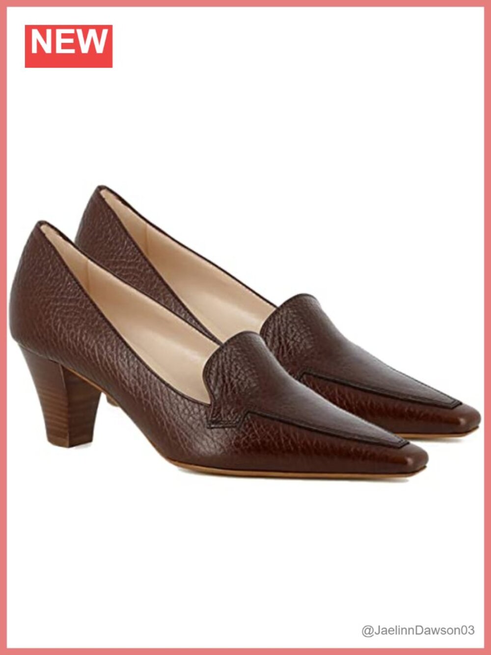 Vintage Chunky Block Heel Loafers Pumps Women Slip On Square Pointed Toe Office